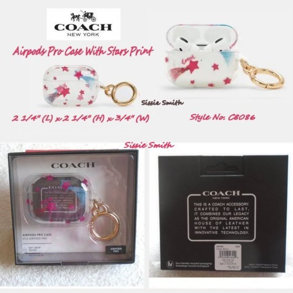 Coach Accessories - Coach Airpods Pro Case with Star Print